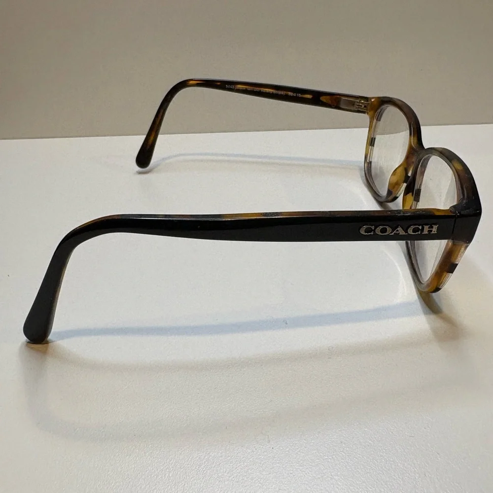 COACH EYEGLASSES‎ 5443 (Black Tort Gltr Varsity Stripe) 52•16•140 COACH GLASSES